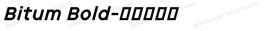 Bitum Bold字体转换